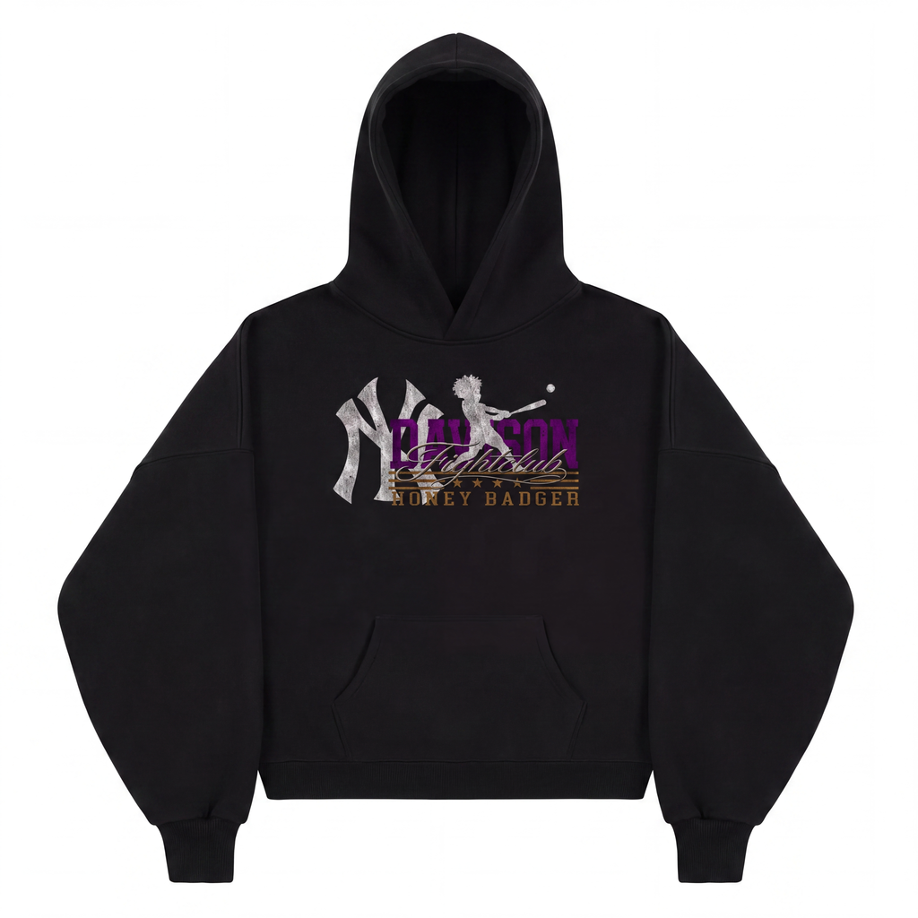 HONEY BADGER HOODIE BLACK