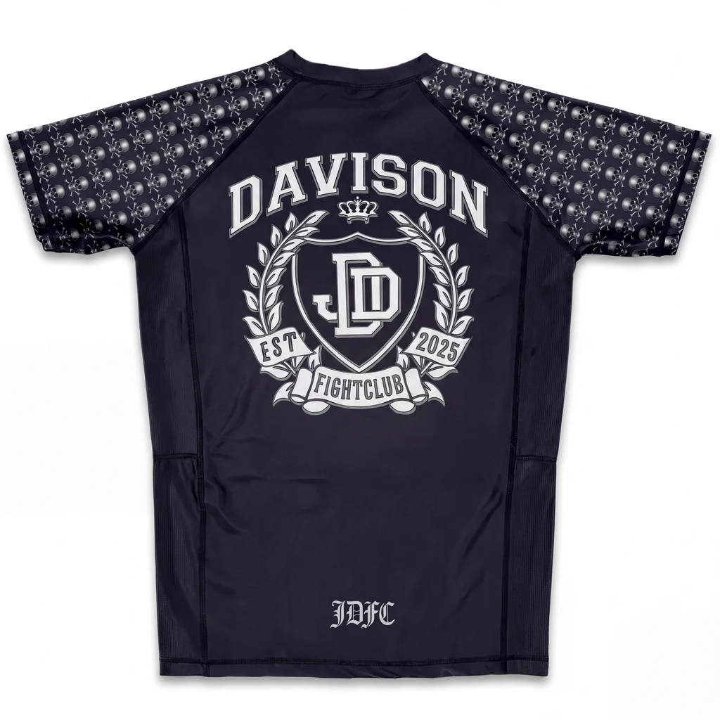 SKULL PRINT RASH GUARD