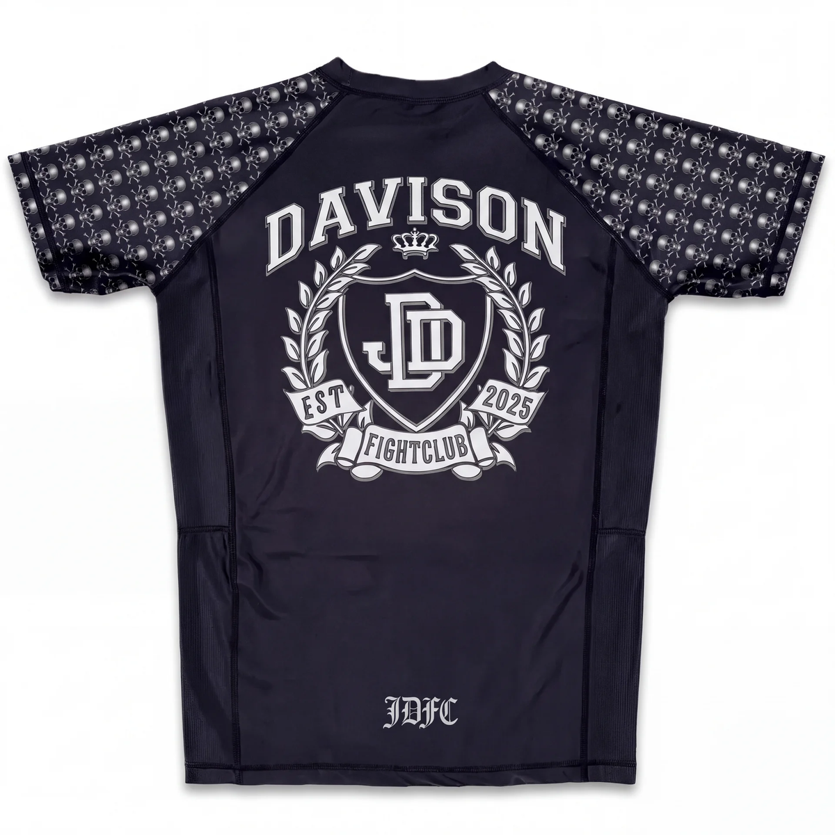 SKULL PRINT RASH GUARD